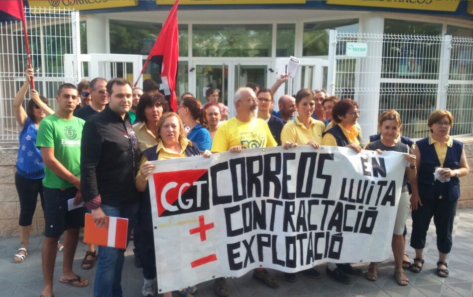 Paro total de la plantilla de Correos en Vila-real por la saturación del servicio postal ante la insuficiente contratación