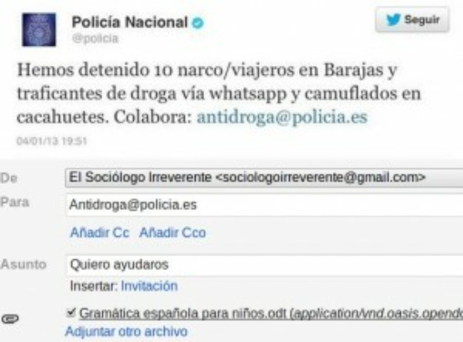 La policía necesita nuestra colaboración