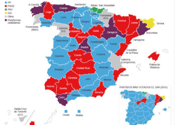 ¿Quién gobernará los ayuntamientos? La simplificación a través del color