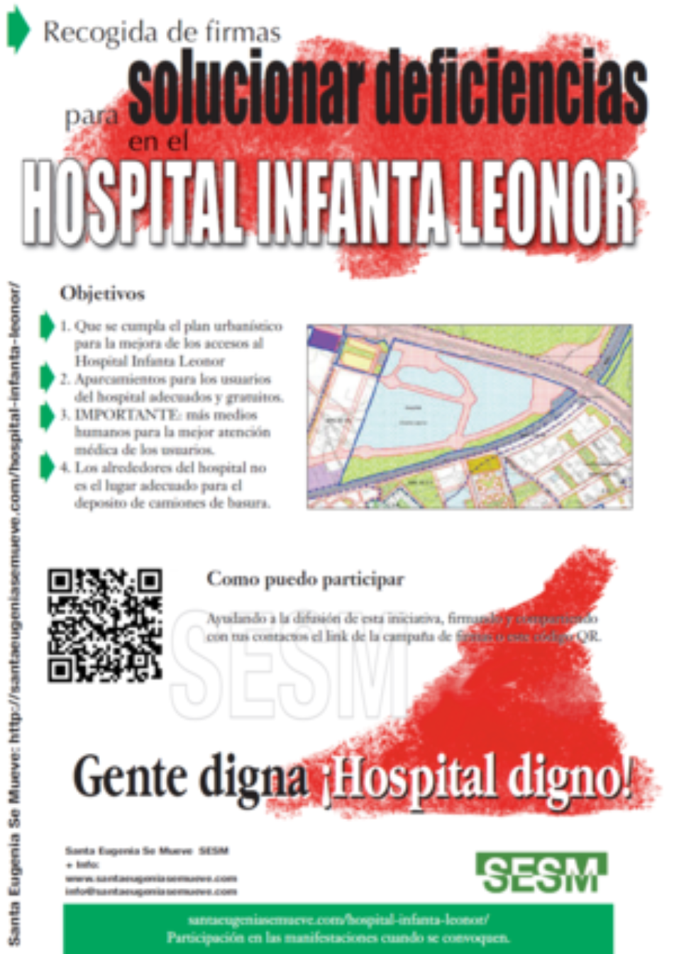 12.000 vecinos reclaman abrir de una vez por todas el paso subterráneo al Hospital Infanta Leonor