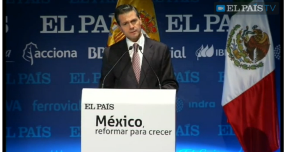 “El País” se alinea con el presidente Peña Nieto