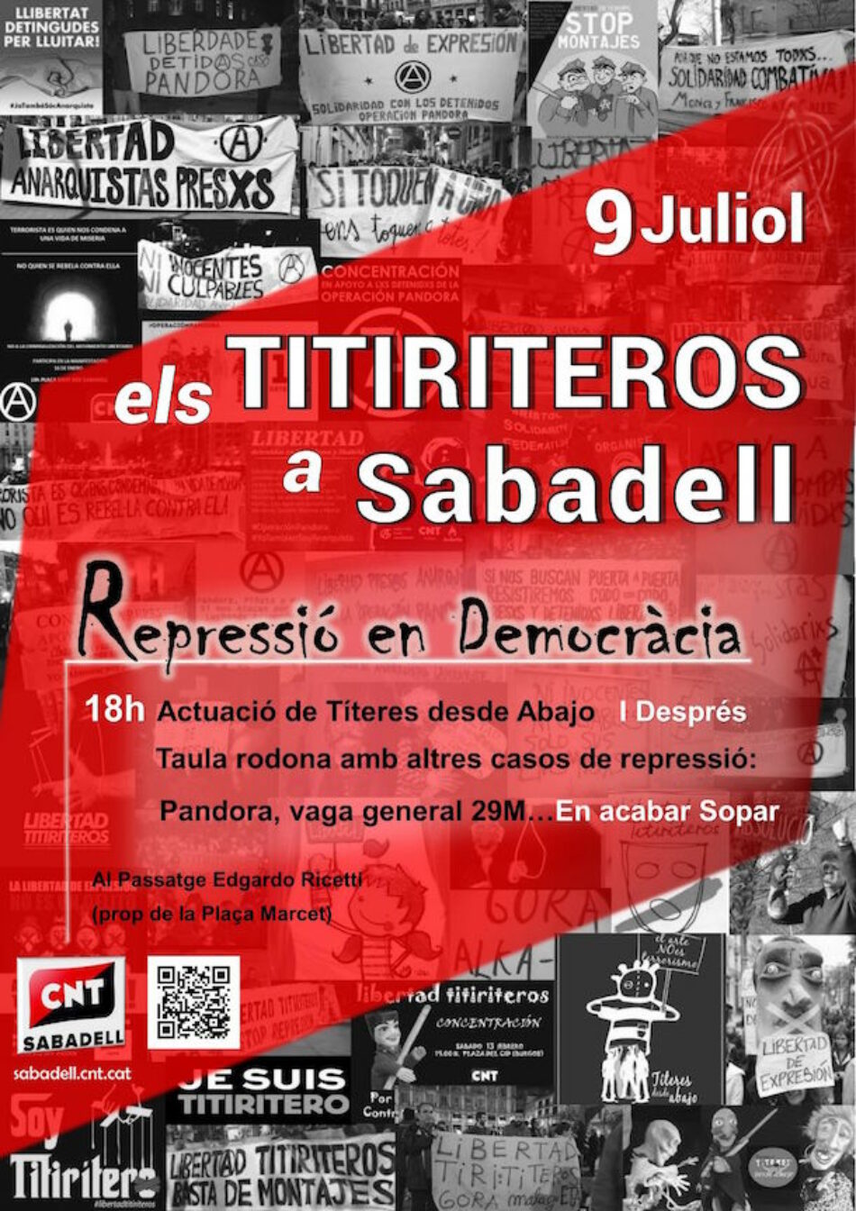 ‘Títeres desde Abajo’, «Els Titiriteros» actuarà a Sabadell