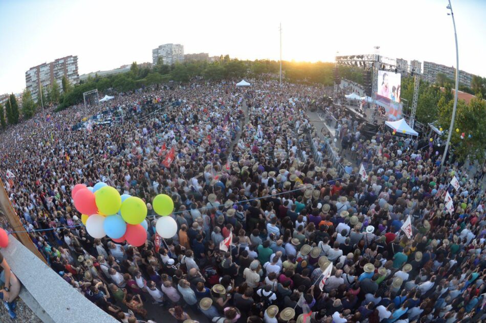 Acto de cierre de campaña de Unidos Podemos en Madrid (vídeo)