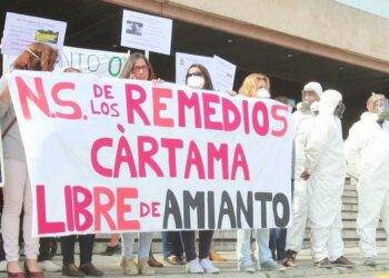 Podemos vigilará que el anuncio sobre la retirada del amianto en los colegios no se quede en promesa electoral