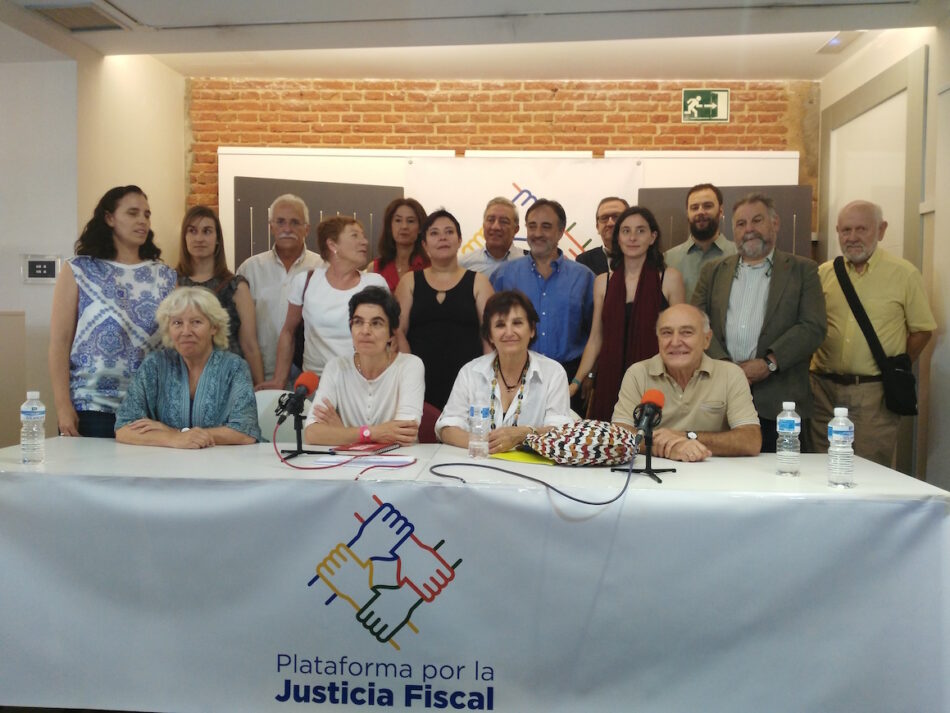 Presentan la Plataforma por la Justicia Fiscal: «la actual situación fiscal del país es inaceptable por injusta, regresiva e insuficiente»