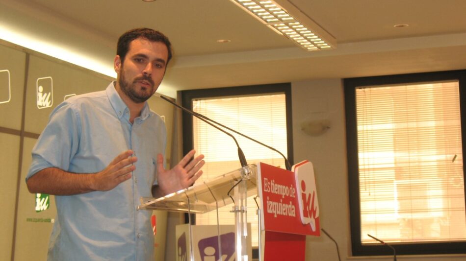 Garzón defiende el acuerdo electoral con Podemos y otras fuerzas como la «mejor opción» y apunta a que hay que «ampliar en el futuro su base social» tras los resultados del 26J