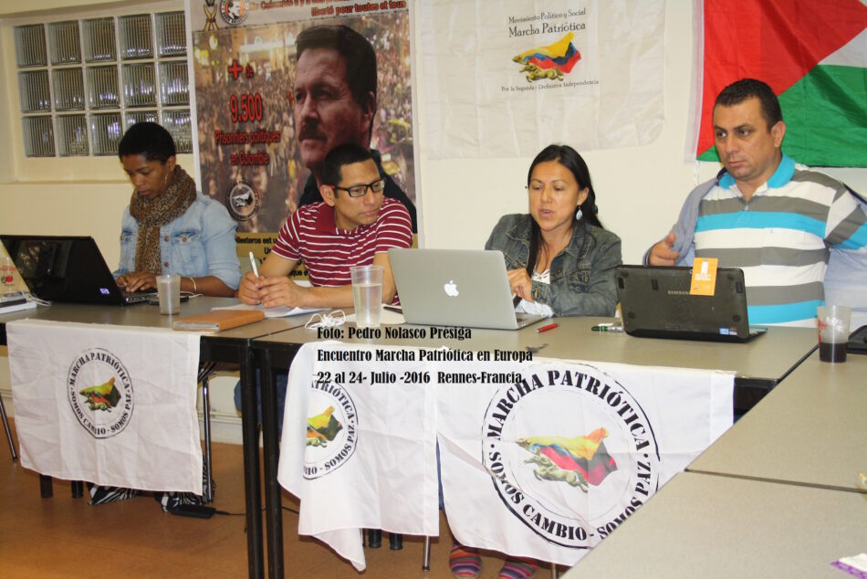 Marcha Patriótica de Colombia Capítulos Europa se reunión en Rennes (Francia)