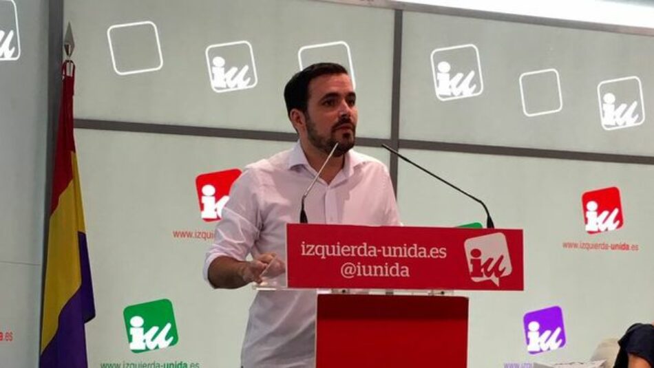 Garzón: «Necesitamos recuperar la movilización social como elemento estratégico de futuro»