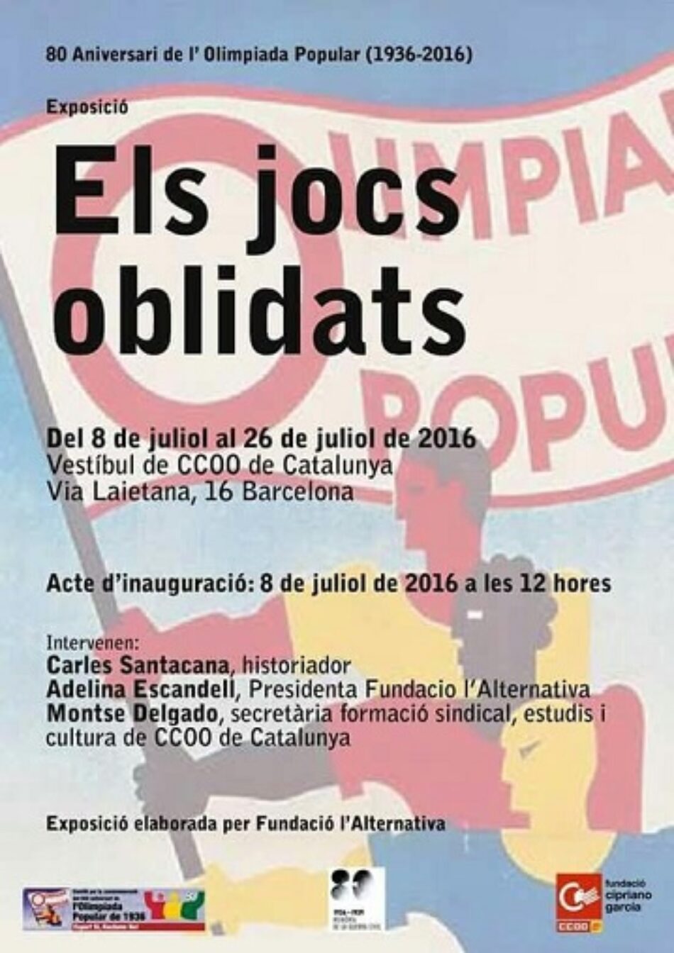 «Els Jocs Oblidats», 80è aniversari de l’Olimpíada Popular