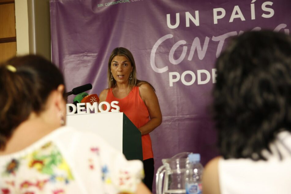 Begoña Gutiérrez: En Podemos lo tenemos claro, con la salud de nuestros hijos e hijas no se juega