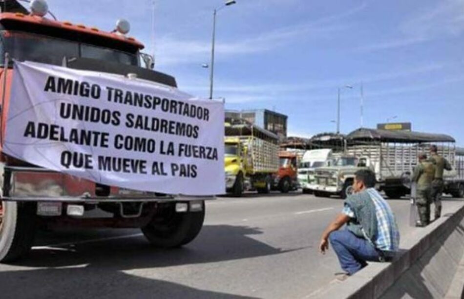 Paro camionero en Colombia continuará indefinidamente