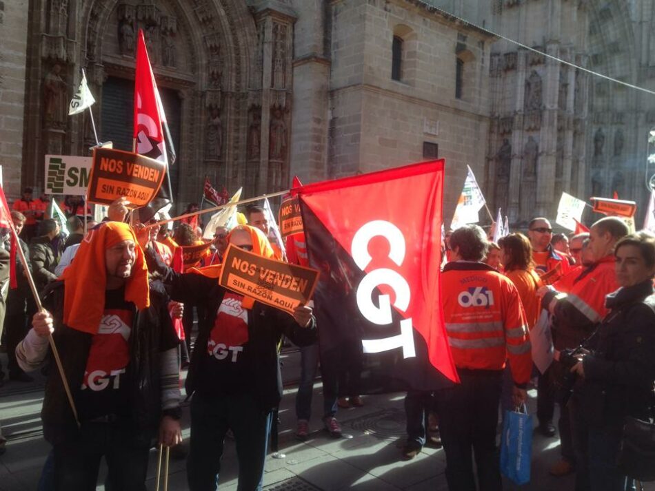 Los gestores de emergencias del 061 Málaga, con apoyo de CGT, «amenizarán» las casetas del PSOE en las ferias de Pizarra y Málaga