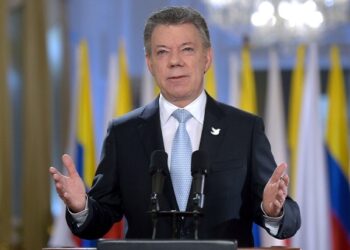 Presidente Santos proclama una nueva era para Colombia, en paz