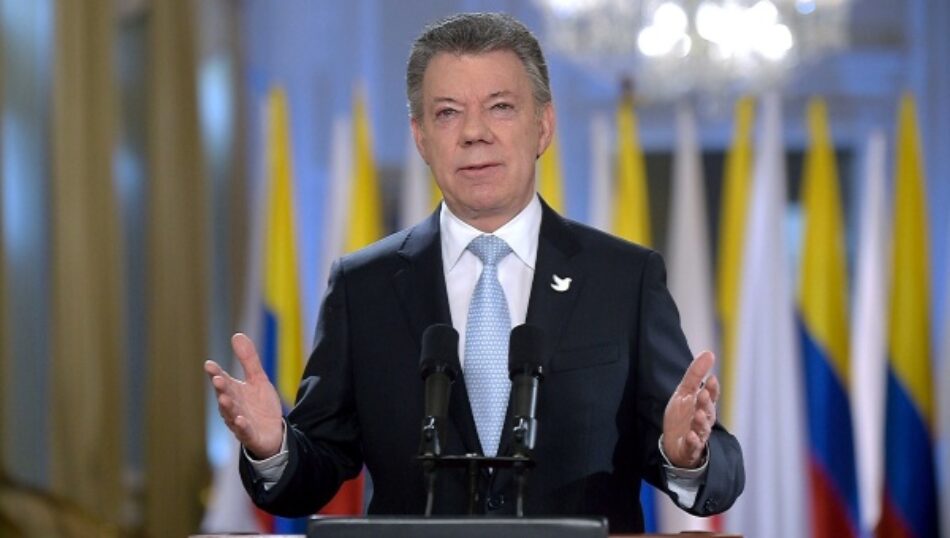 Presidente Santos proclama una nueva era para Colombia, en paz