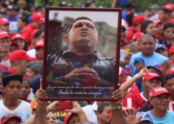 Marcha de apoyo al gobierno en Venezuela