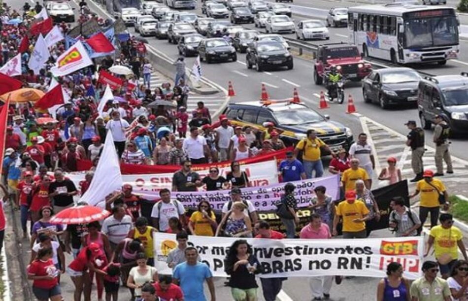 Sindicatos de Brasil se movilizaron contra las medidas neoliberales de Temer