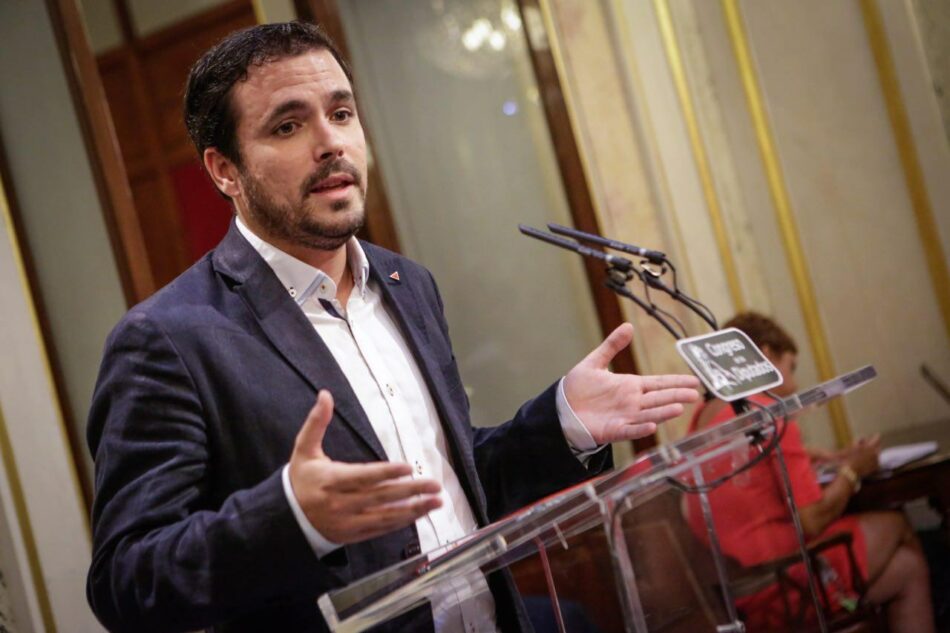 Garzón valora que Rajoy ha usado su discurso “más para presionar al PSOE mediante la extorsión y el chantaje que para buscar nuevos apoyos”