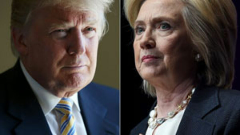 Clinton sube y Trump a la baja en Estados Unidos