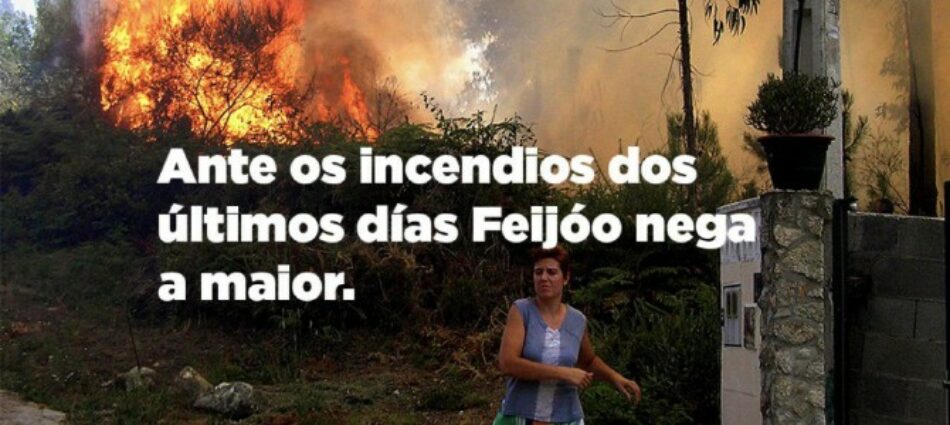 Ante os incendios dos últimos días Feijóo nega a maior