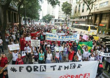 Brasileños marchan contra Temer en vísperas de JJ.OO.