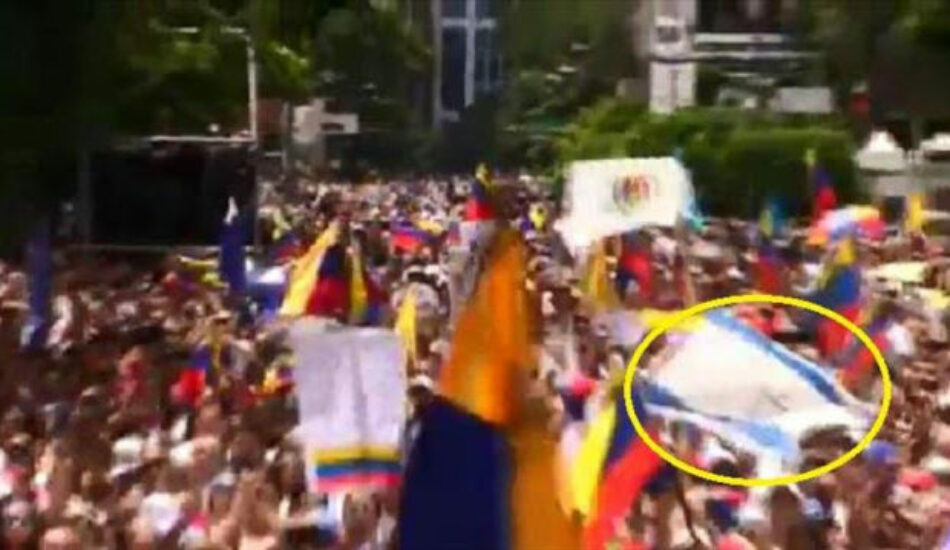 Venezuela: ¿Qué hacían banderas israelíes en la marcha Toma de Caracas?