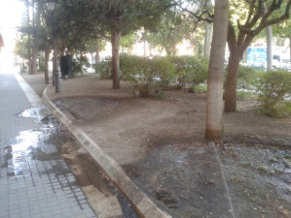 Espacios publicos degradados en Aranjuez