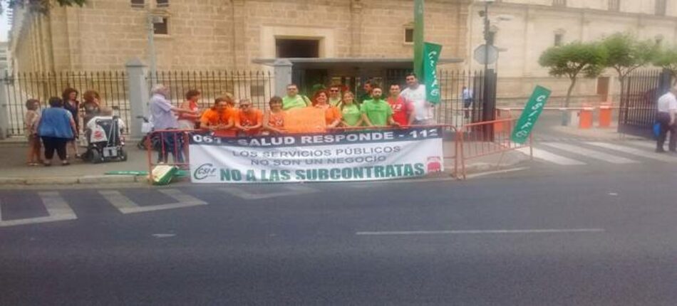 CGT y CSIF acuerdan convocar huelgas a nivel andaluz en el sector de emergencias y salud responde