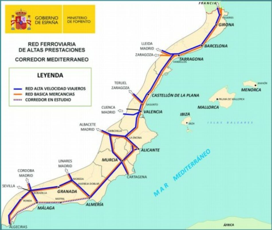 En Comú Podem exigeix que el Govern prioritzi en la seva agenda el Corredor del Mediterrani