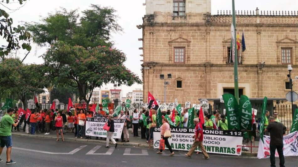 Denuncian abuso empresarial en los servicios mínimos en la huelga de los servicios de emergencias de Andalucía