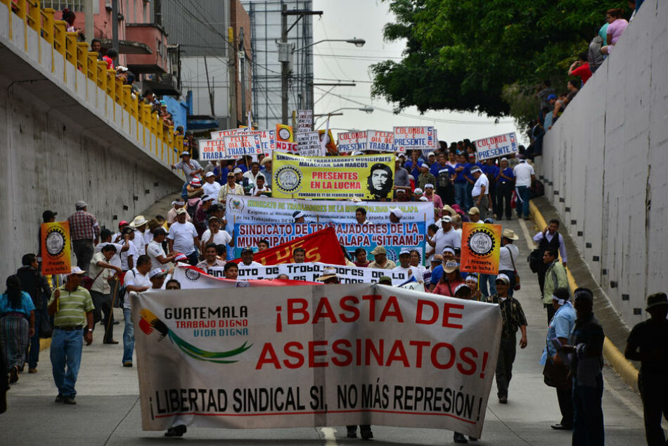 En Guatemala se siguen violentando derechos laborales y sindicales