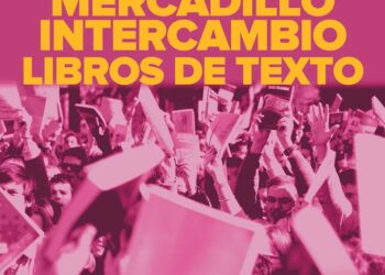 Asamblea Popular de Carabanchel organiza un mercadillo de libros de texto en la plaza de Oporto