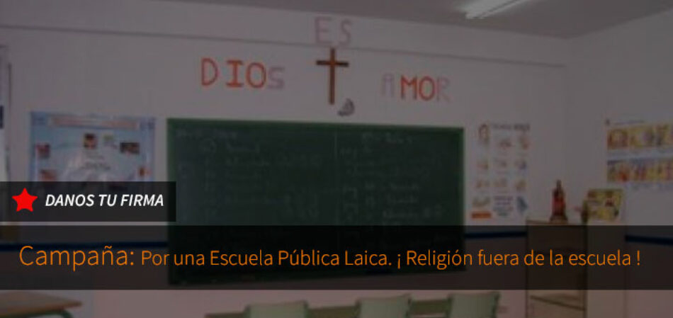 Europa Laica lanza la campaña no apuntes a tu hijo e hija en Religión