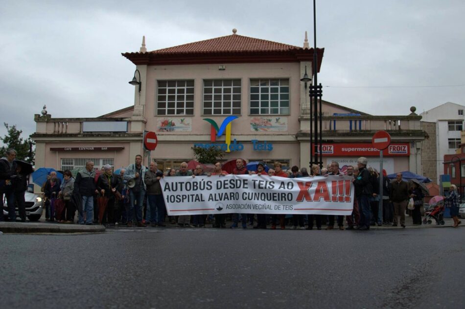 As e os veciños de Teis levarán ao pleno do Concello a súa reivindicación dun autobús directo ao Álvaro Cunqueiro.