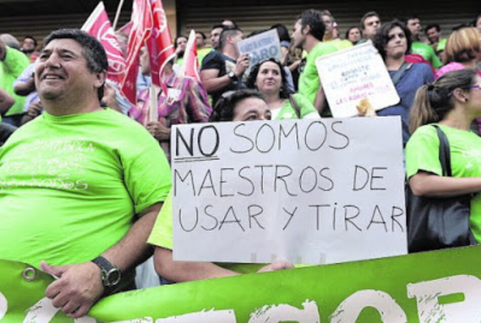 La CGT exige al Conseller de Educación el pago inmediato de la nómina al personal docente interino y en prácticas