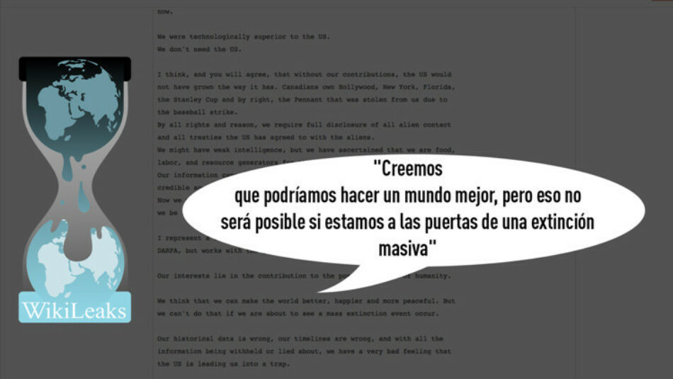 Un correo electrónico a Podesta advierte del peligro de una extinción global dentro de 20 años