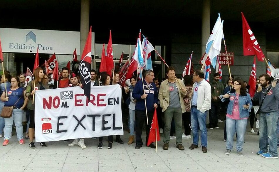 En Marea fai un chamamento á cidadanía a participar esta tarde na mobilización en apoio aos traballadoras e traballadores de Extel para evitar 205 despedimentos