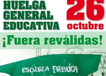 Podemos muestra su apoyo a la huelga educativa y las movilizaciones convocadas el 26 de octubre