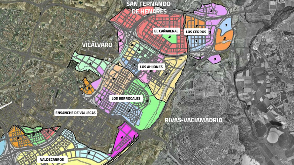 Asociaciones vecinales y ecologistas reclaman la revisión de los grandes desarrollos urbanísticos del sureste de Madrid