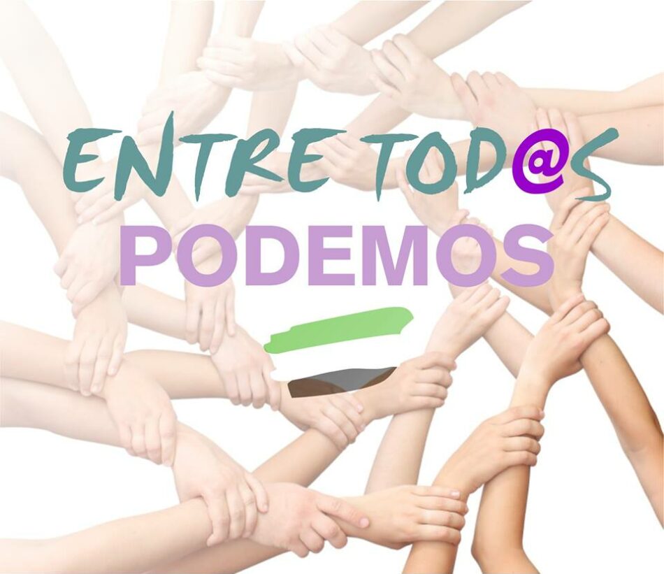 Surge en Podemos Extremadura un tercer espacio: «Entre tod@s Podemos»