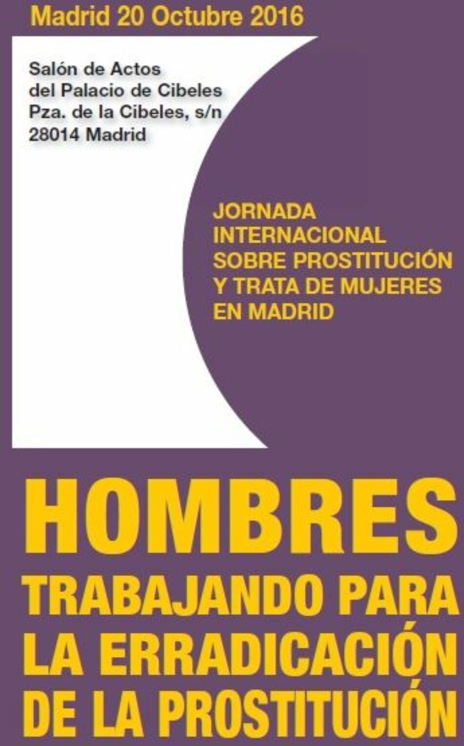 Jornada: El papel del hombre en la erradicación de la prostitución