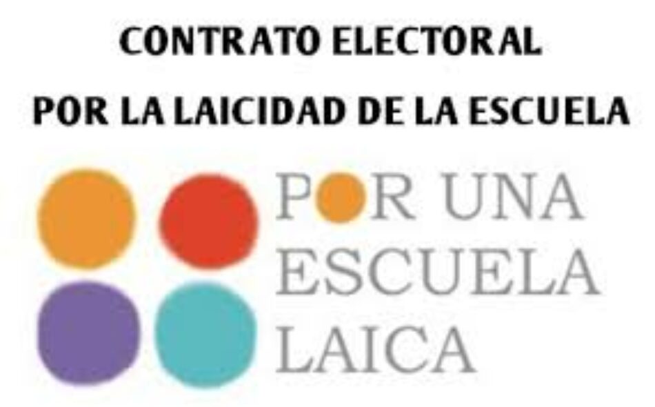 Organizaciones sociales presentarán una Proposición No de Ley por una Escuela Laica el próximo 25 de octubre