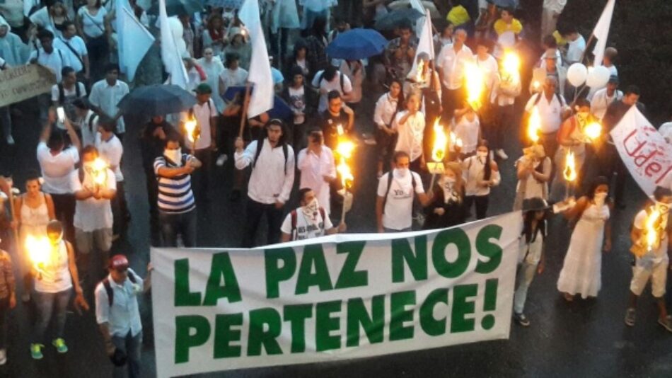 «La Paz nos pertenece», ratifican colombianos en masiva marcha