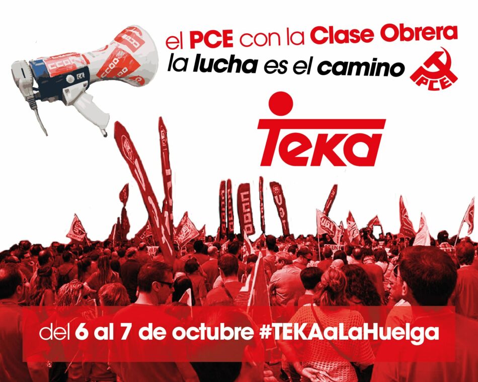 El PCE en Aragón se solidariza con la plantilla de Teka