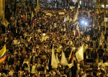 Masiva movilización por la Paz en Colombia