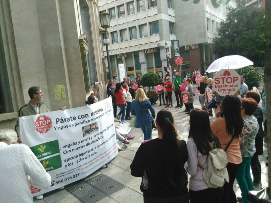 Stop Desahucios reclama a la entidad bancaria Caja Rural el cumplimiento del código de buenas prácticas