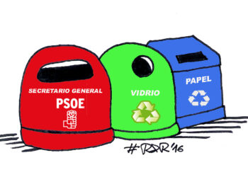 Contenedor de Reciclaje PSOE