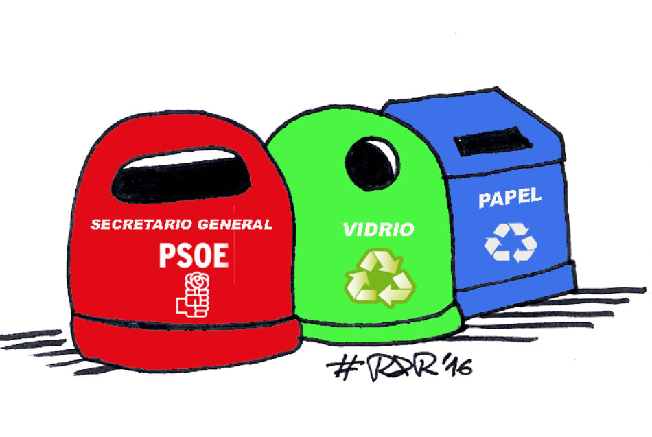 Contenedor de Reciclaje PSOE