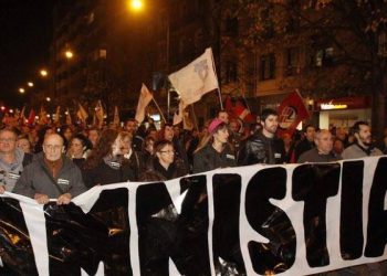 Miles de manifestantes gritaron en Bilbao “Amnistía ya” para los presos y presas vascas
