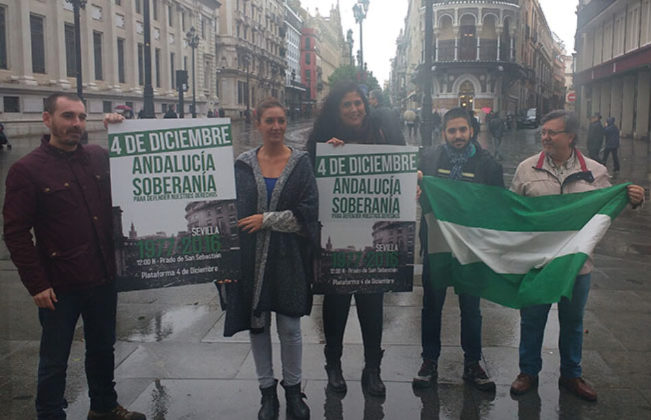 Decenas de organizaciones llaman a la movilización el 4D “por la soberanía de Andalucía para defender nuestros derechos”