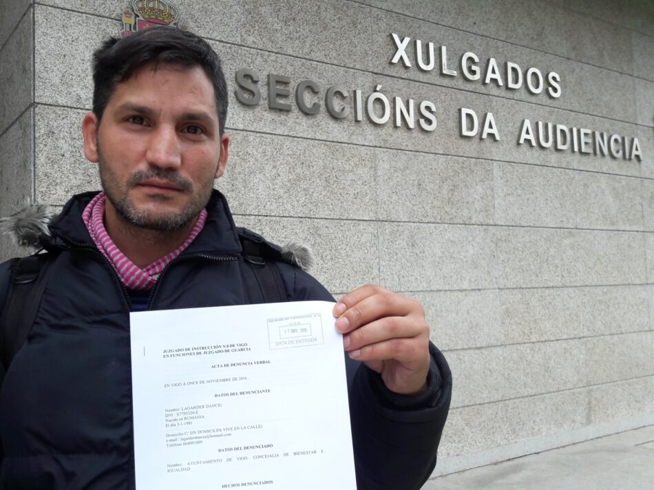 Presentan denuncia contra el Ayuntamiento de Vigo y su concejal de Bienestar Social